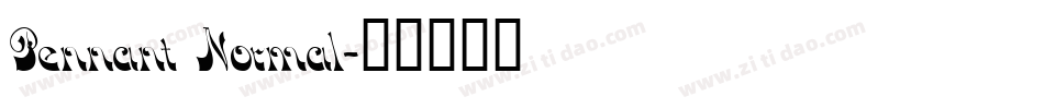 Pennant Normal字体转换